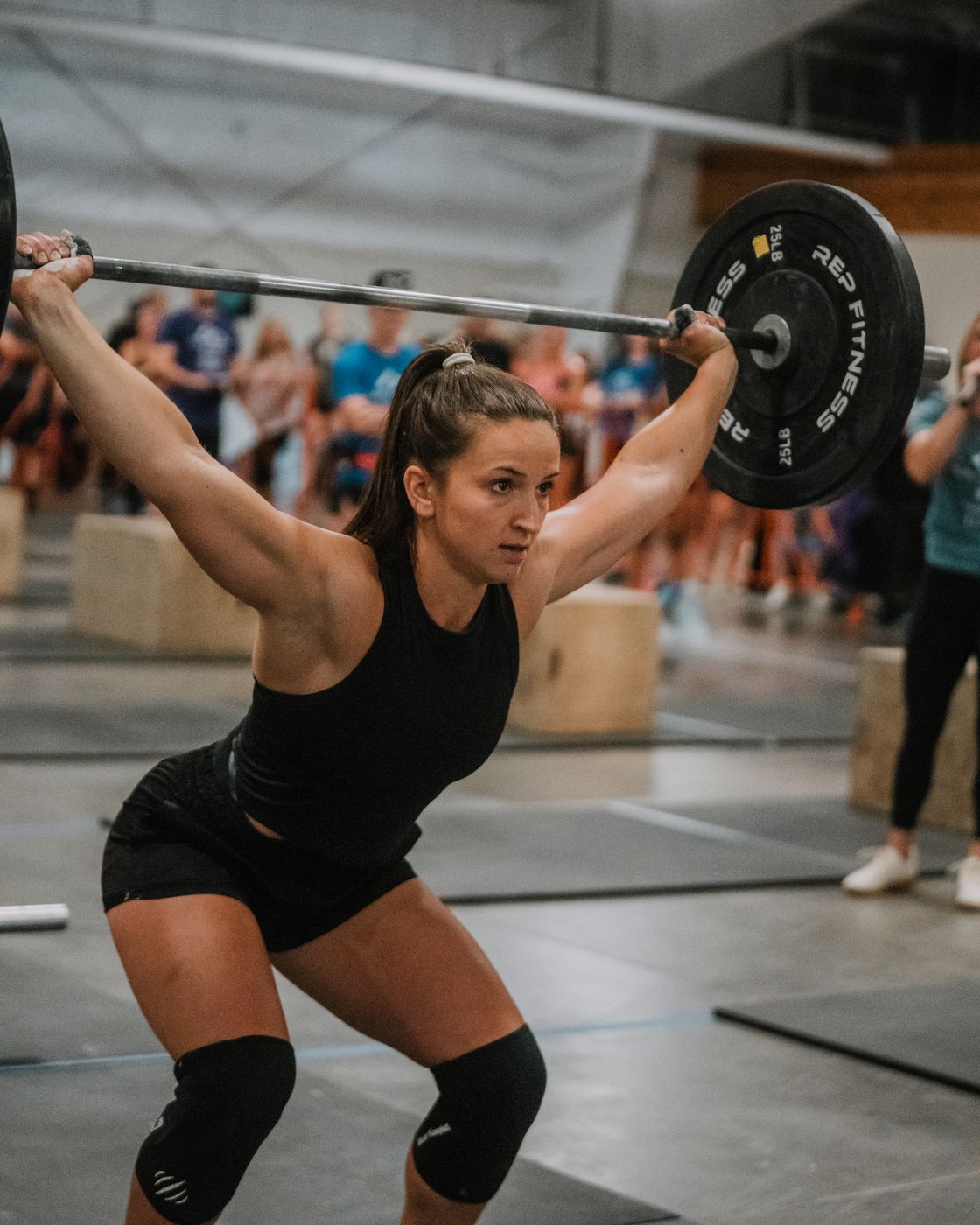 Overhead squat with barbell